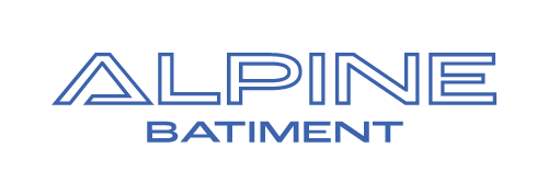 logo alpine batiment bleu